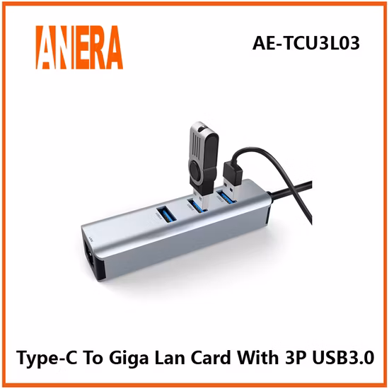 Aluminum Alloy Ethernet LAN Internet Gigabit Ethernet Network USB a B C Type USB 3.0 to RJ45 Ethernet 2.5g 2500Mbps Wired Network Card