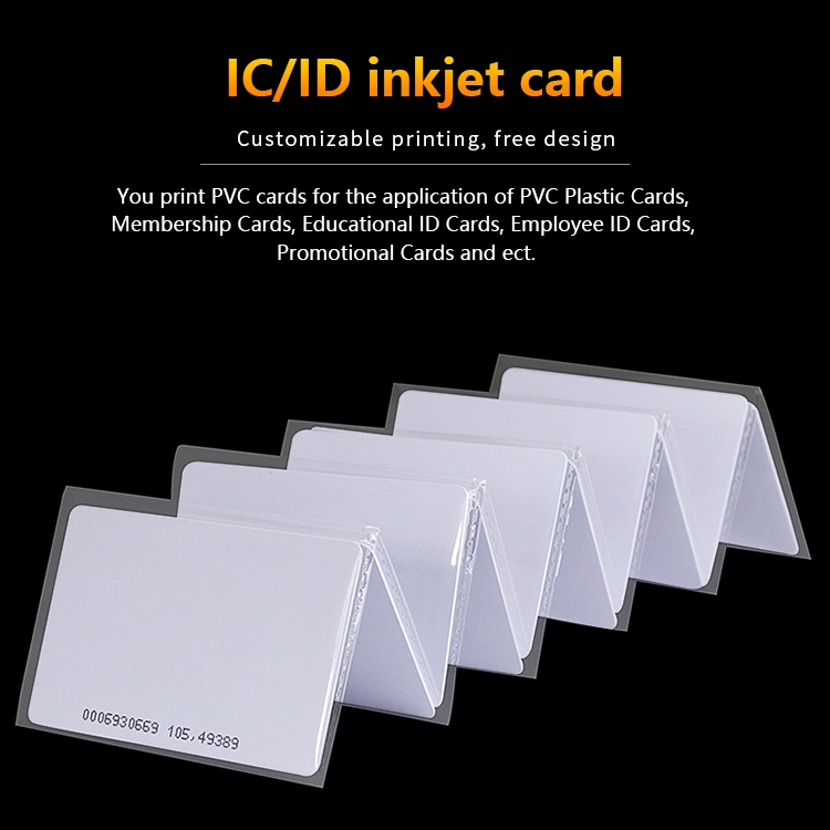 Cr80 Standard Size White Inkjet Printable Contactless Cards