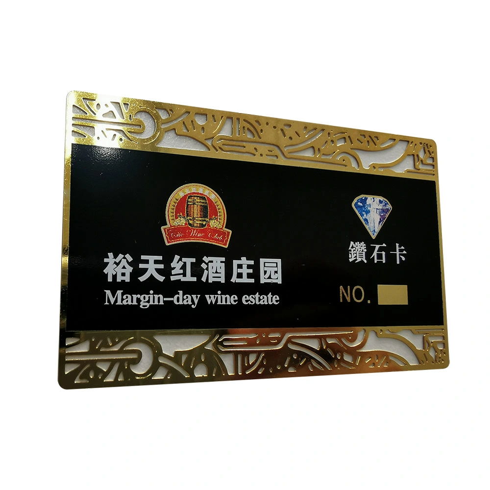 Manufacture Custom Stainless Steel Store Guest Metal Cards