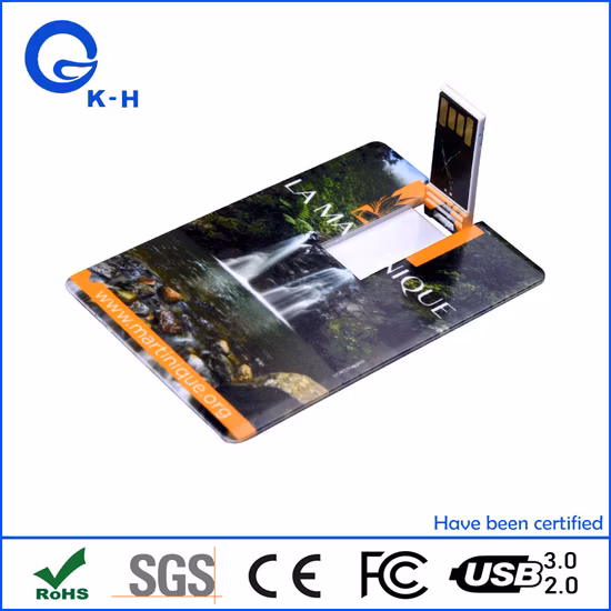 Cartão de crédito clássico U Disk 16 GB de memória flash USB para presente de casamento