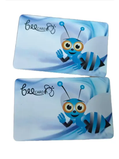 Cartão de PVC com impressão perolada com tarja magnética para cabeleireiro