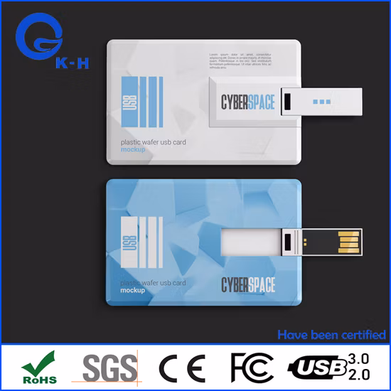 Cartão de visita popular com memória flash USB 2.0 3.0 para presente de casamento 16 GB